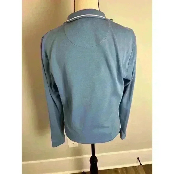 Peter Millar Women's Blue Quarter Zip Pullover Golf Gator Embroidered Size L - Picture 5 of 11